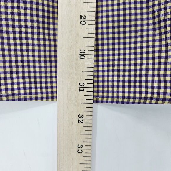 Eton Shirt Mens 15.5 Contemporary Check Button Up Long Sleeve Dress Shirt FLAWS - Picture 6 of 10